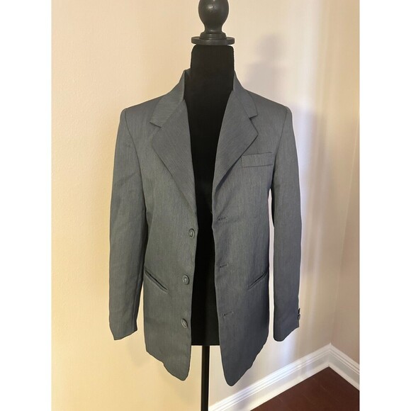 Indesign Boys wear 3 button Suit Jacket Gray Size 14 - Picture 1 of 8